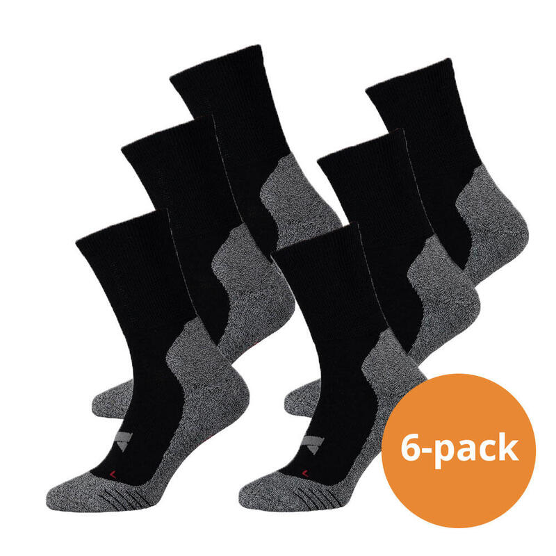 Xtreme Chaussettes de randonnée 6 paires Multicolore Noir