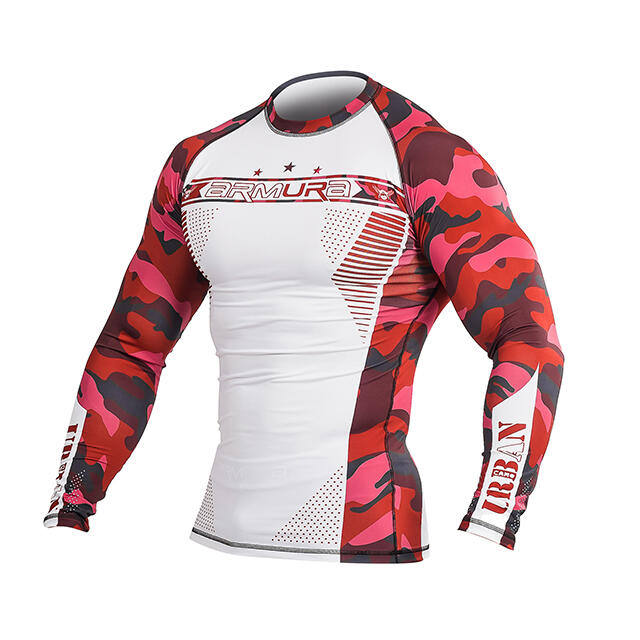 Rashguard ARMURA Urban Camo Rosu