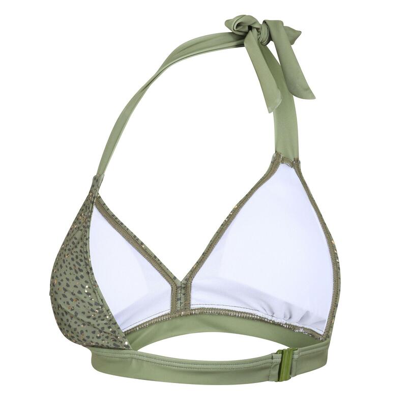 Flavia Haut de bain string pour femme - Vert foncé