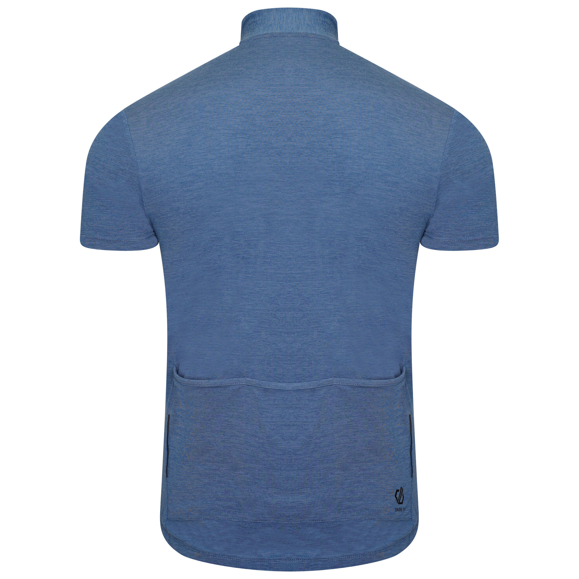 Pedal It Out Men's Cycling 1/2 Zip Short Sleeve T-Shirt - Stellar Blue Marl 3/7