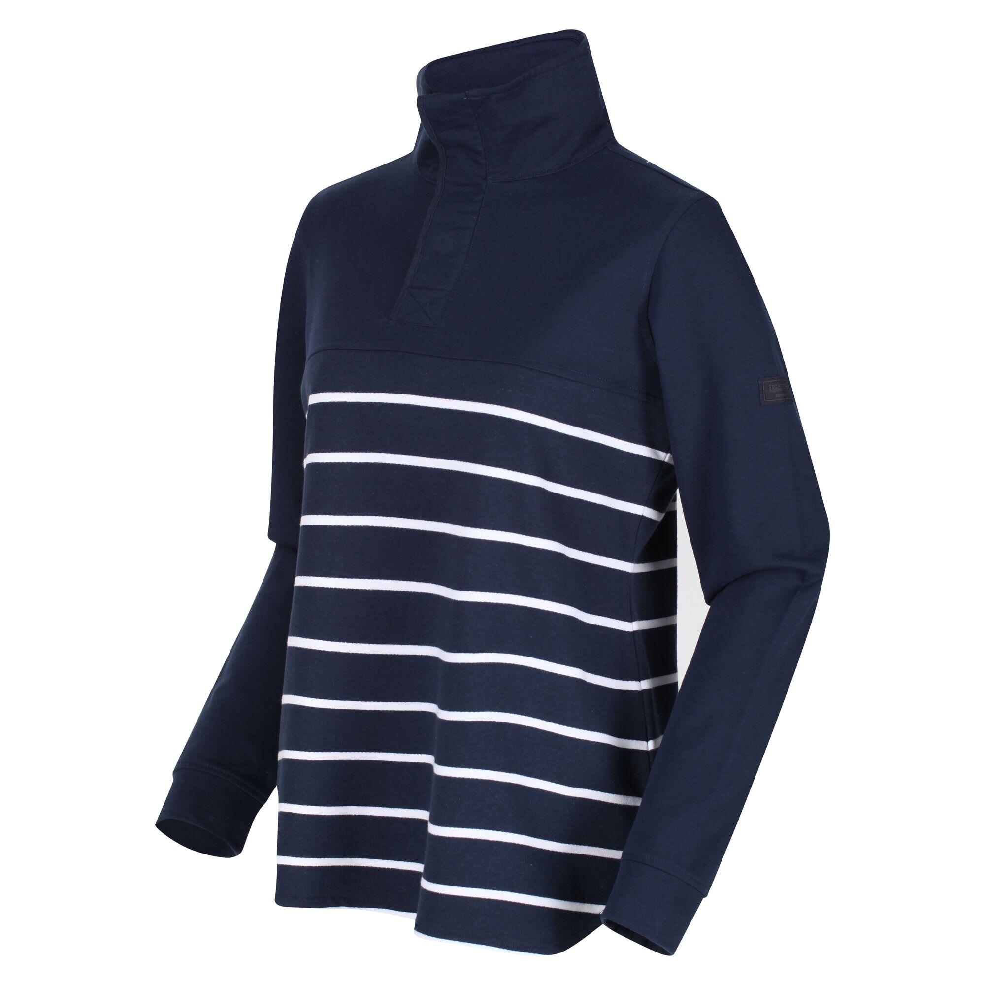 Womens/Ladies Camiola II Stripe Fleece Top (Navy/White) 4/5