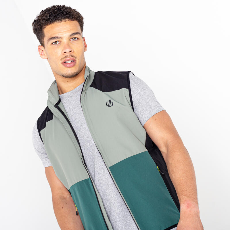 Aptile II softshell wandelvest voor heren - Vaalgroen