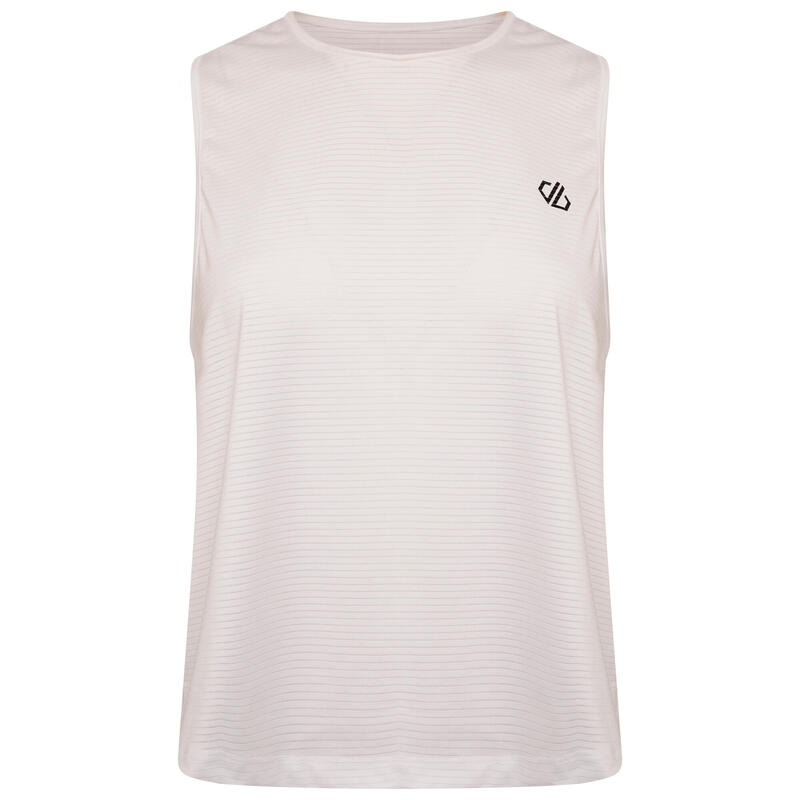 Meditat crop fitnessvest voor dames - Wit