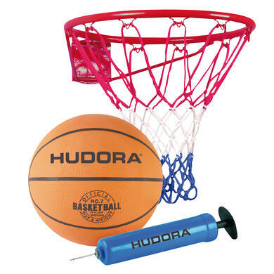 Canasta de basquetbol transportable de pared - SET K900 rojo negro -  Decathlon