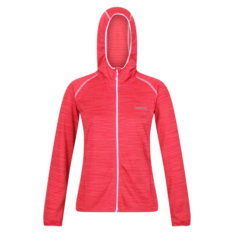 "Yonder" Hoodie mit durchgehendem Reißverschluss für Damen Pink