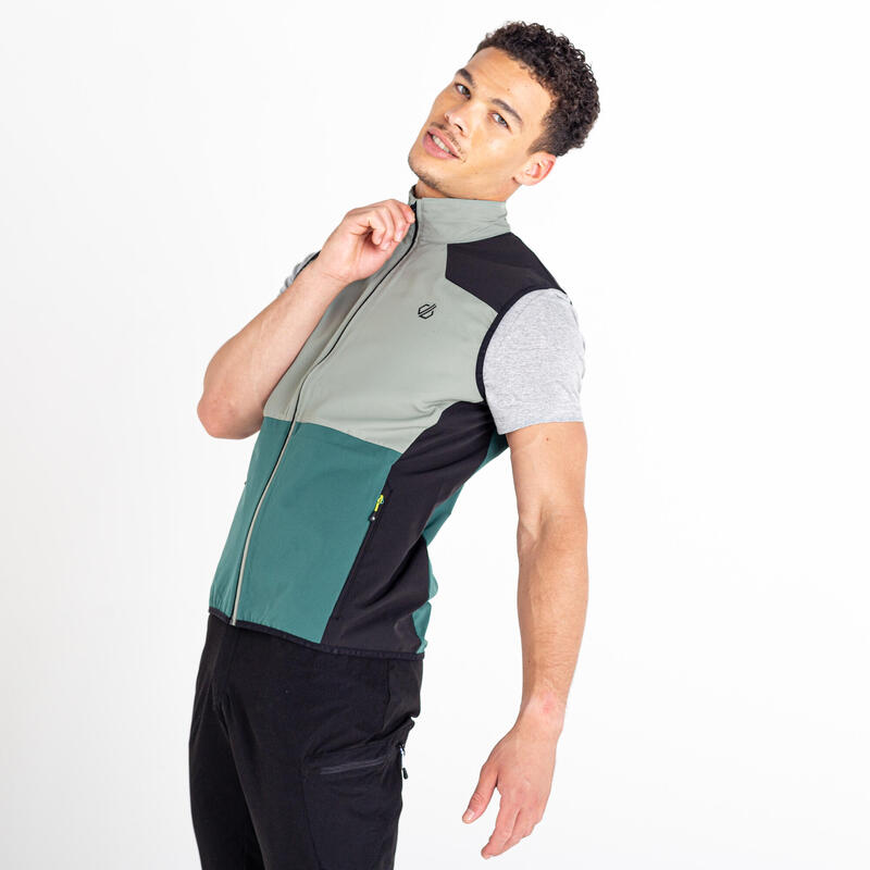 Aptile II softshell wandelvest voor heren - Vaalgroen