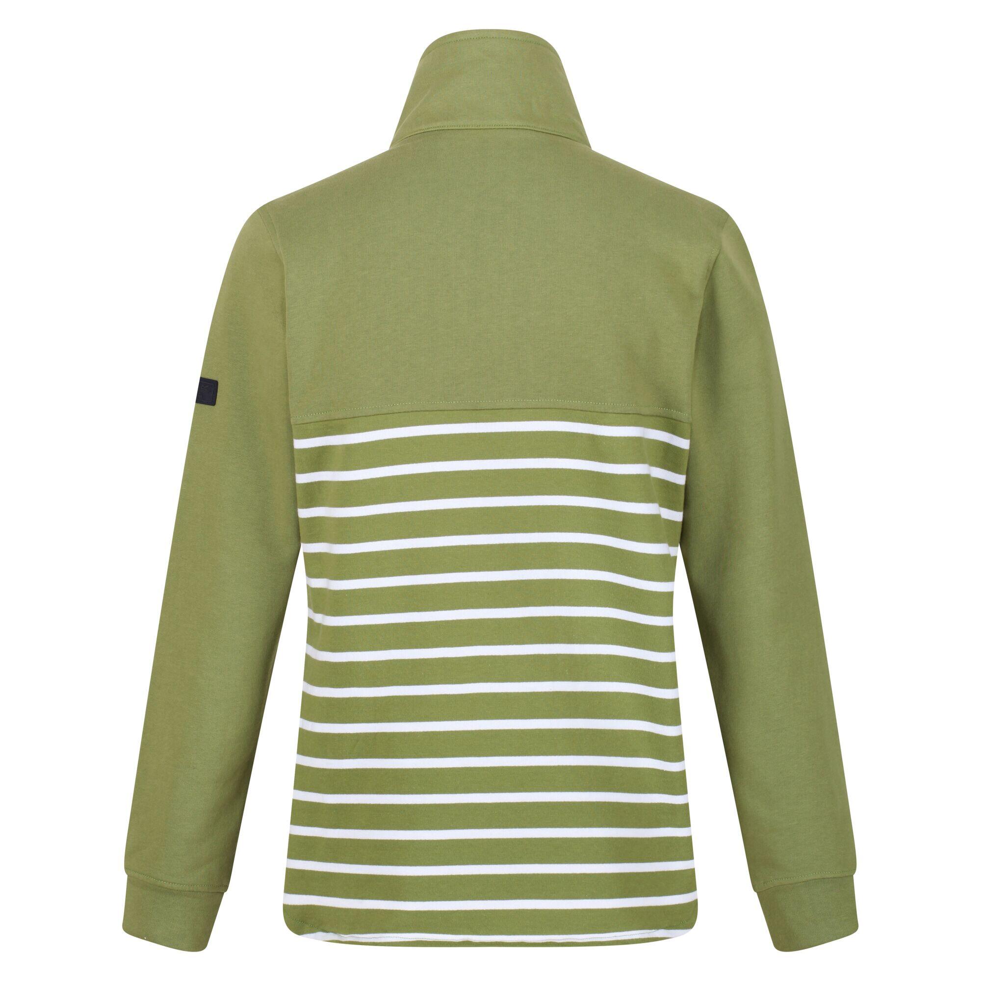 Womens/Ladies Camiola II Stripe Fleece Top (Green Fields/White) 2/5
