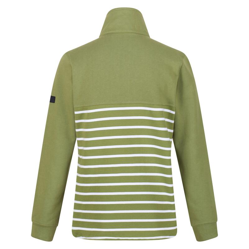 Dames Camiola II Stripe Fleece Top (Groene velden/wit)