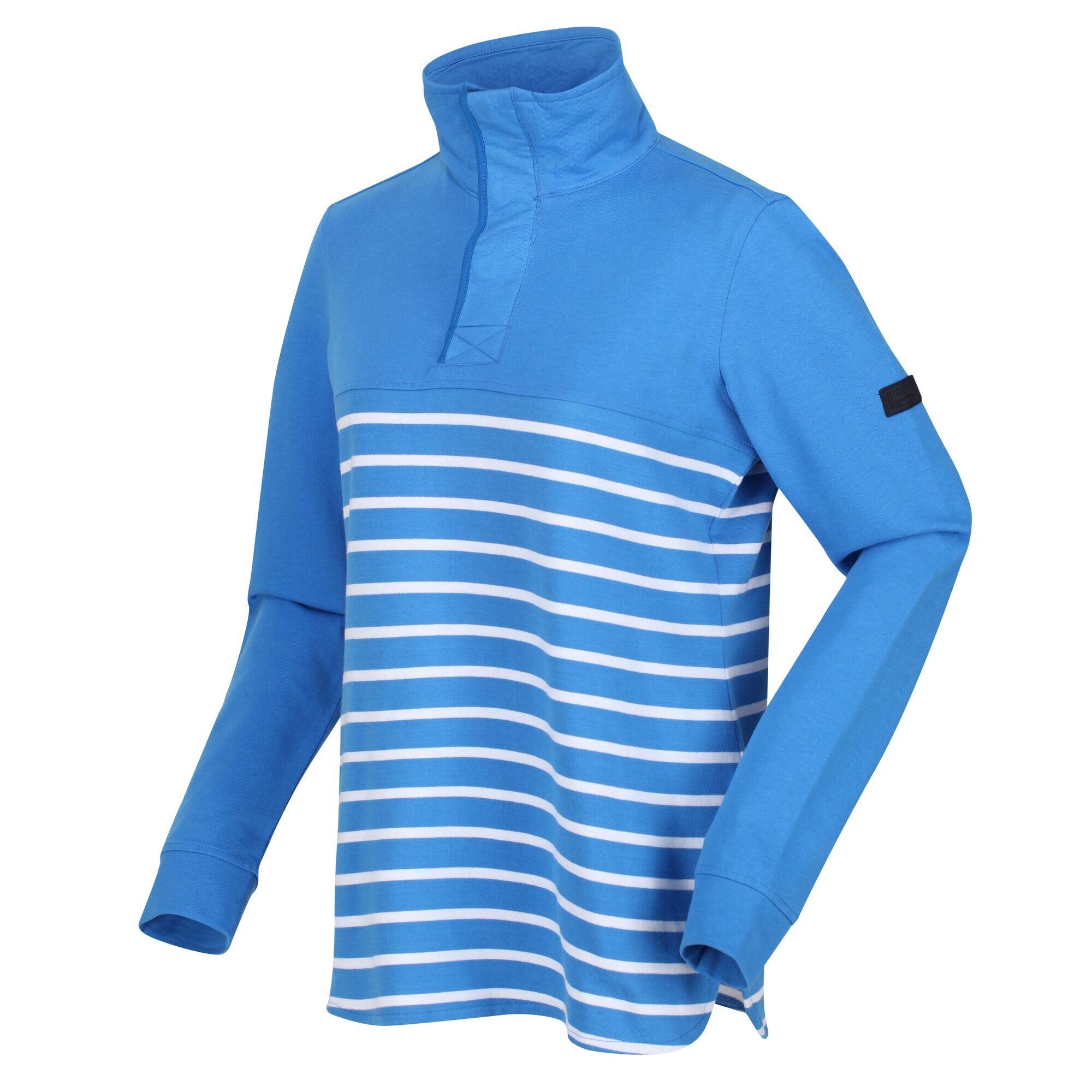 Womens/Ladies Camiola II Stripe Fleece Top (Sonic Blue/White) 4/5