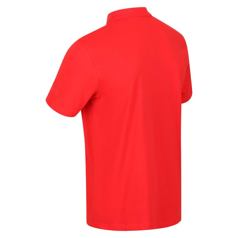 Sinton Polo Fitness à manches courtes pour homme - Rouge