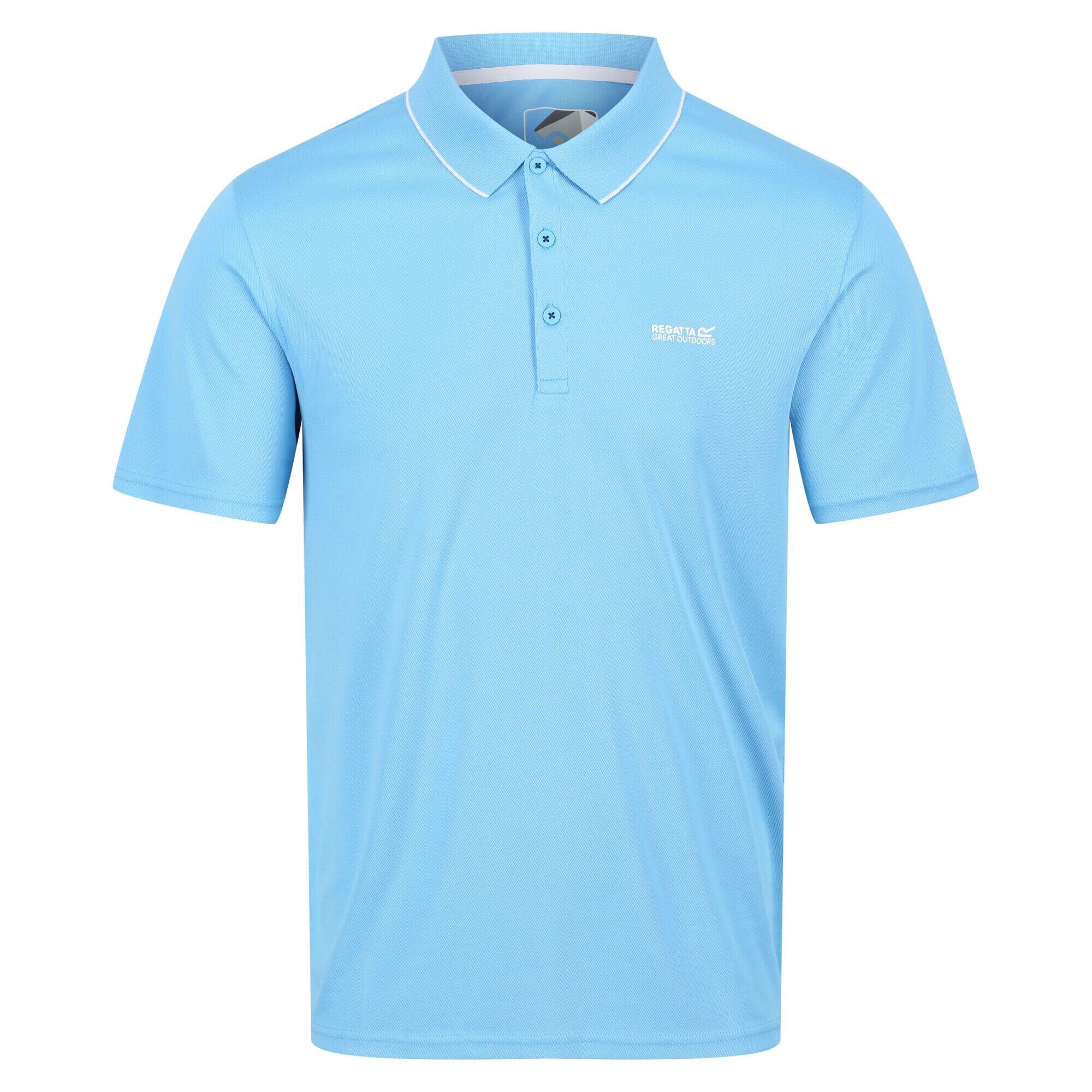 REGATTA Mens Maverick V Active Polo Shirt (Sky Blue)