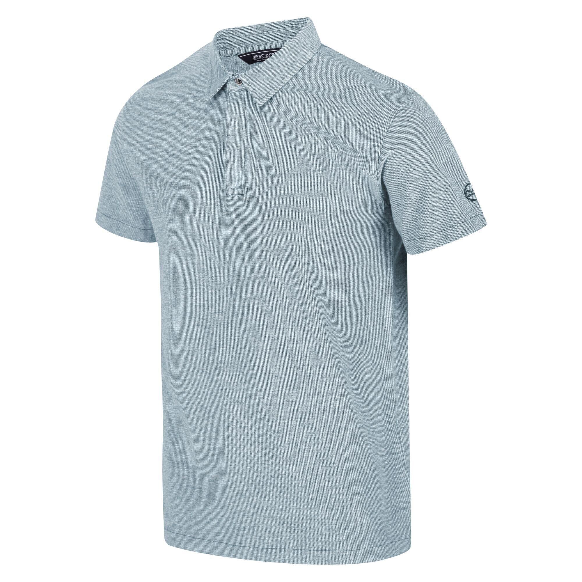 REGATTA Thiago Men's Walking Short Sleeve Polo Shirt - Citadel Blue