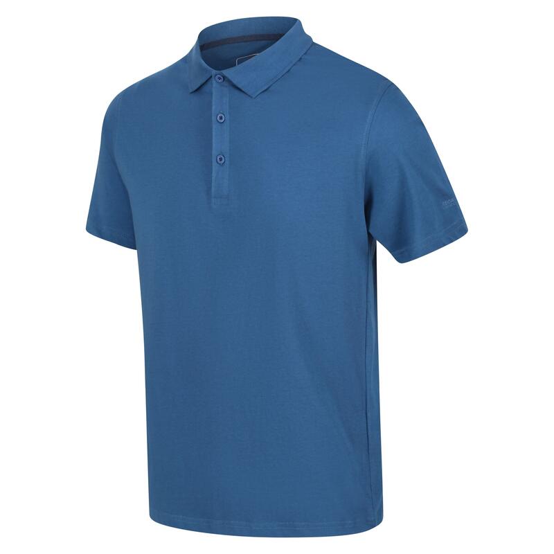 Sinton Polo Fitness à manches courtes pour homme - Bleu