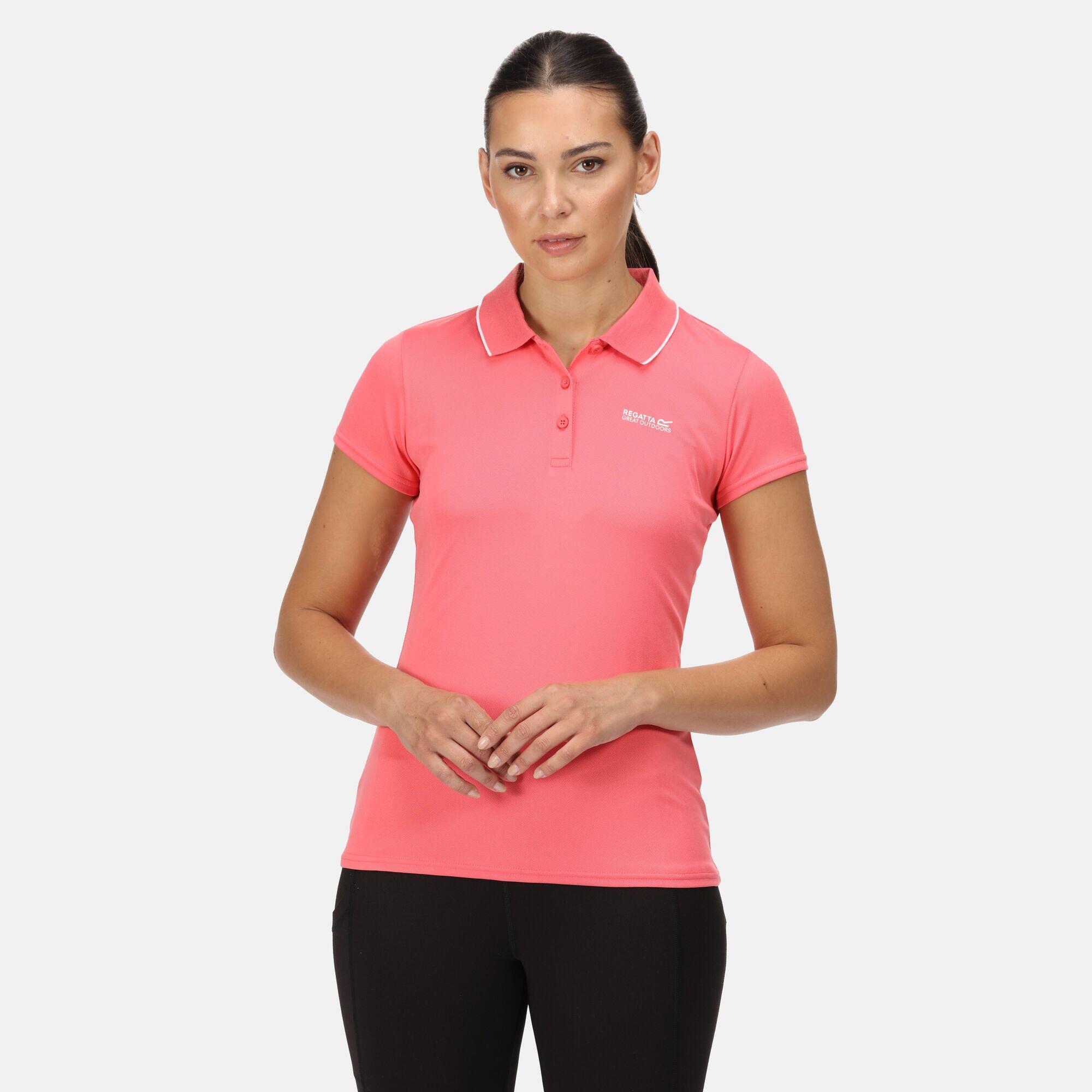 Maverik V Women's Walking Short Sleeve T-Shirt - Tropical Pink 1/6