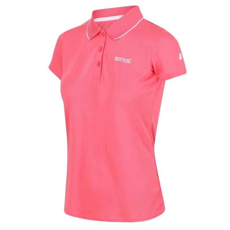 Maverik V wandel-T-shirt met korte mouwen voor dames - Roze