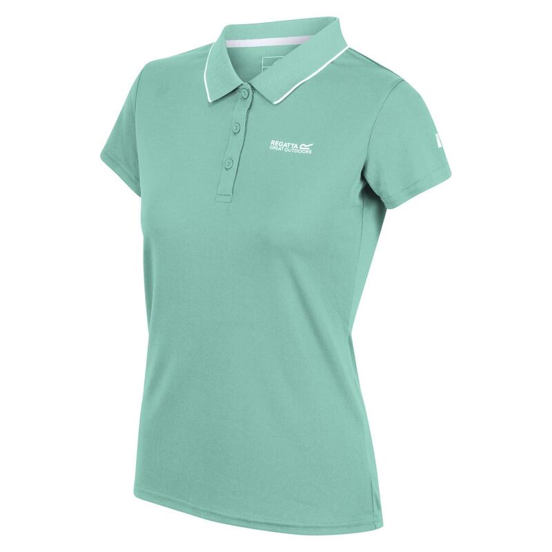Maverik V wandel-T-shirt met korte mouwen voor dames - Groen