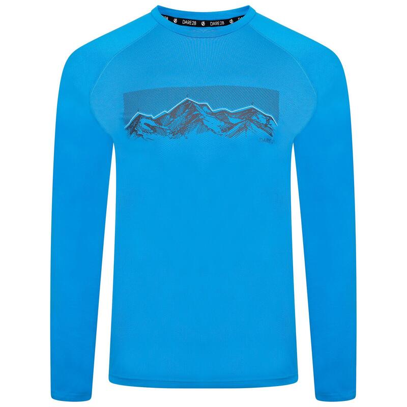 Righteous II Fitness-T-shirt met lange mouwen voor heren - Felblauw
