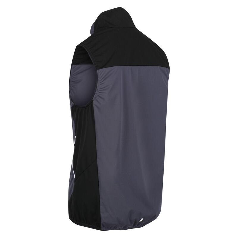 Chaleco Forro Polar Lankin IV de Softshell para Hombre Gris India, Negro