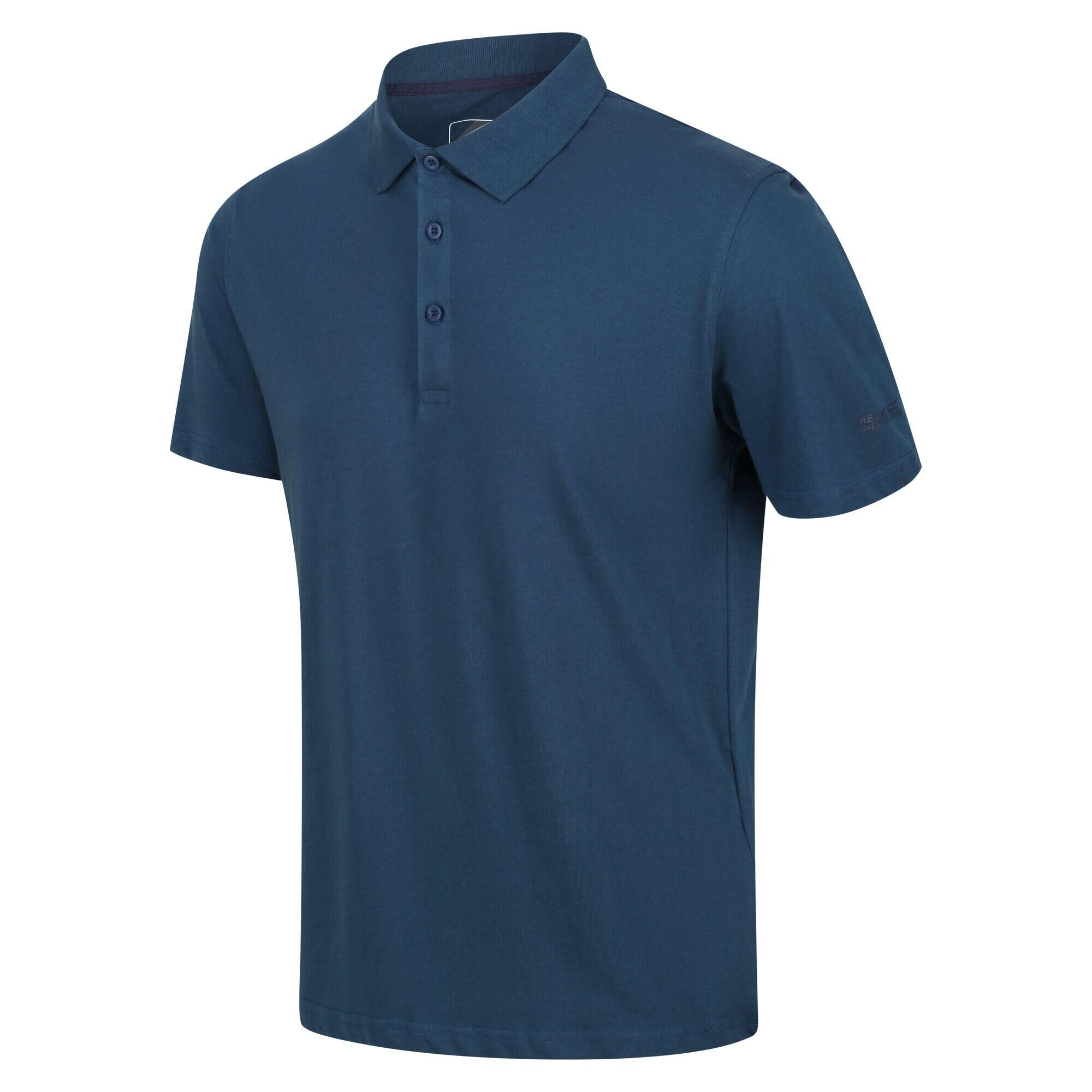 REGATTA Sinton Men's Fitness Short Sleeve Polo Shirt - Moonlight Denim