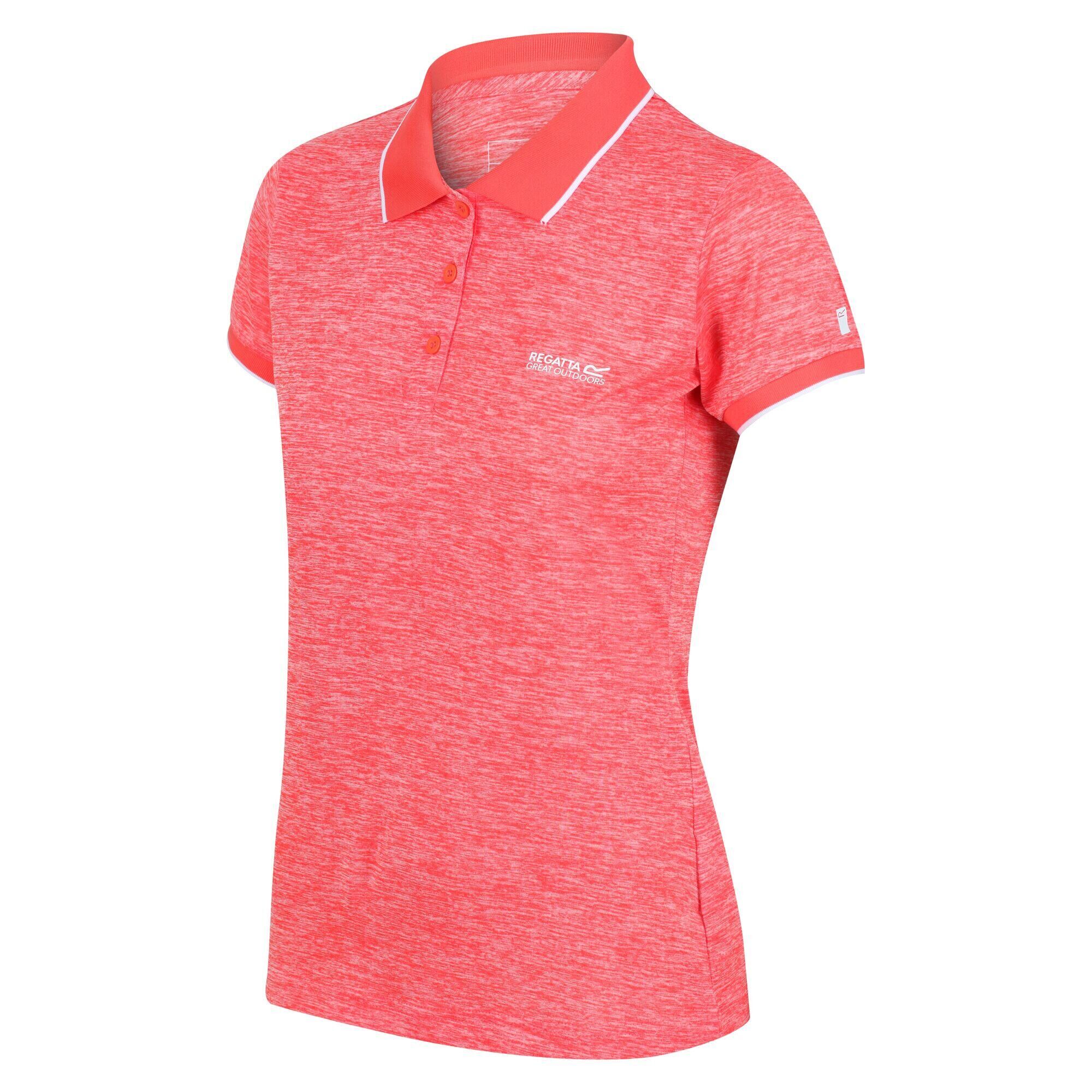 REGATTA Remex II Women's Walking Short Sleeve T-Shirt - Neon Peach