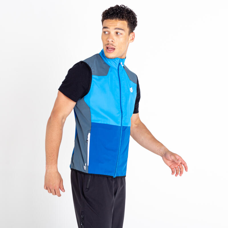 Aptile II Gilet de randonnée softshell pour homme - Bleu