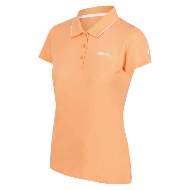 Maverik V Kurzärmeliges Walkingshirt für Damen - Orange