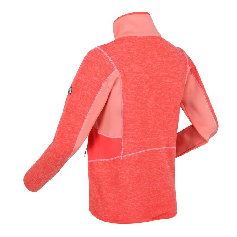 Lindalla III wandelfleece met hele volledige voor dames - Roze