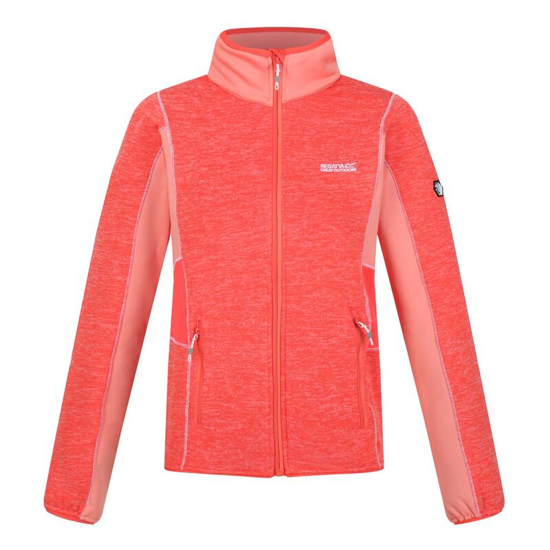 Lindalla III wandelfleece met hele volledige voor dames - Roze