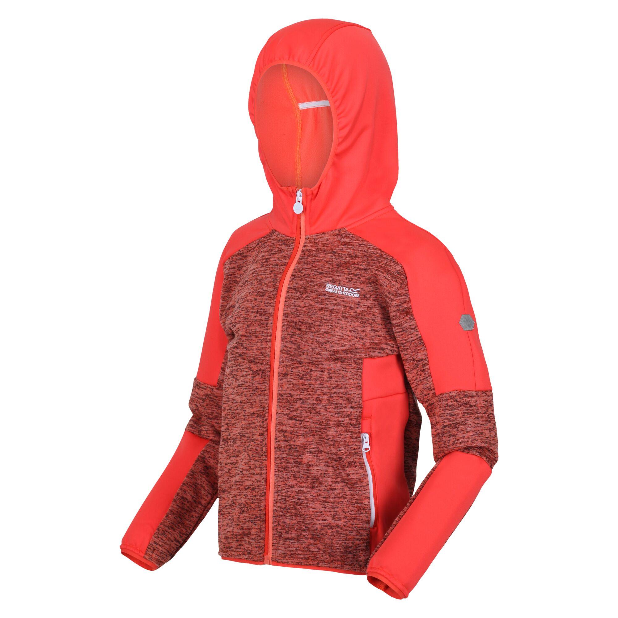 Dissolver V Walking Kids Full Zip Fleece - Pink Coral 4/5