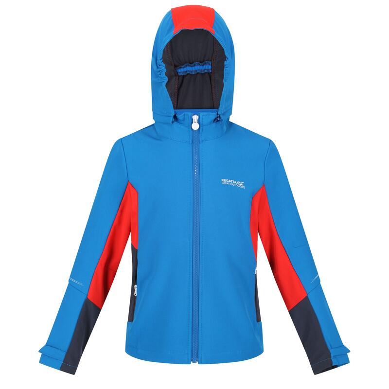 Acidity V Softshell-Walkingjacke für Kinder Reißverschluss - Blau