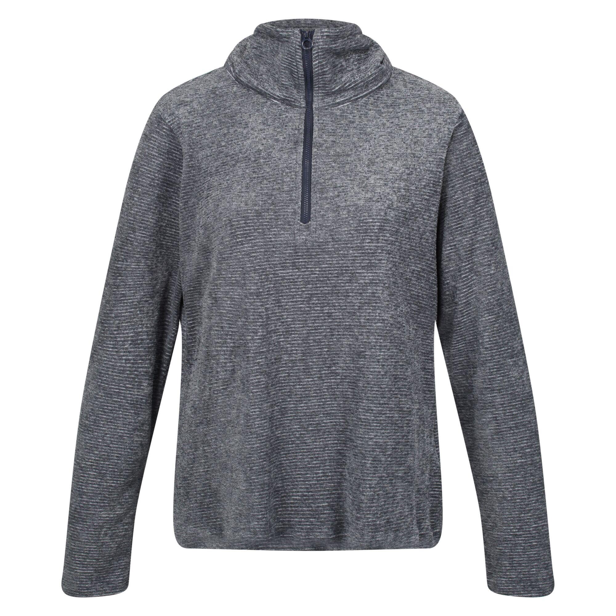 Womens/Ladies Fidelia II Textured Half Zip Fleece (Navy) 1/5