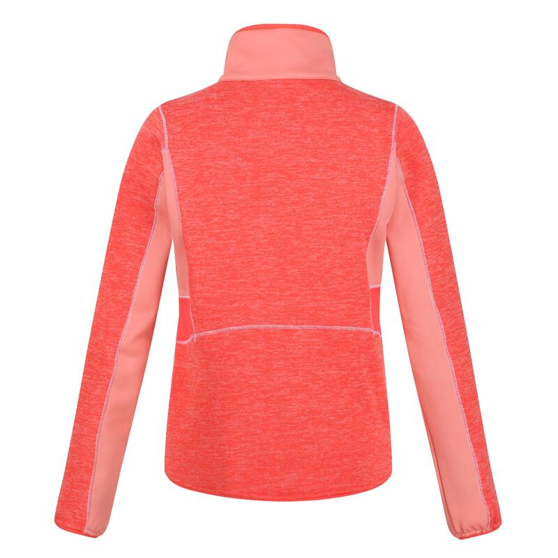 Lindalla III wandelfleece met hele volledige voor dames - Roze