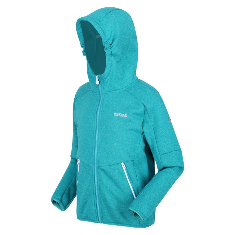 Maxwell Marl Soft Shell Jas voor kinderen/Kinderen (Email)