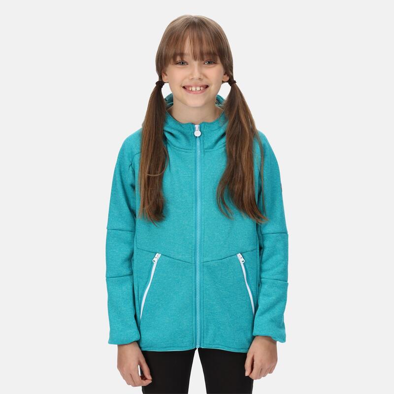 Maxwell Polaire de marche zippé pour enfant - Turquoise moyen