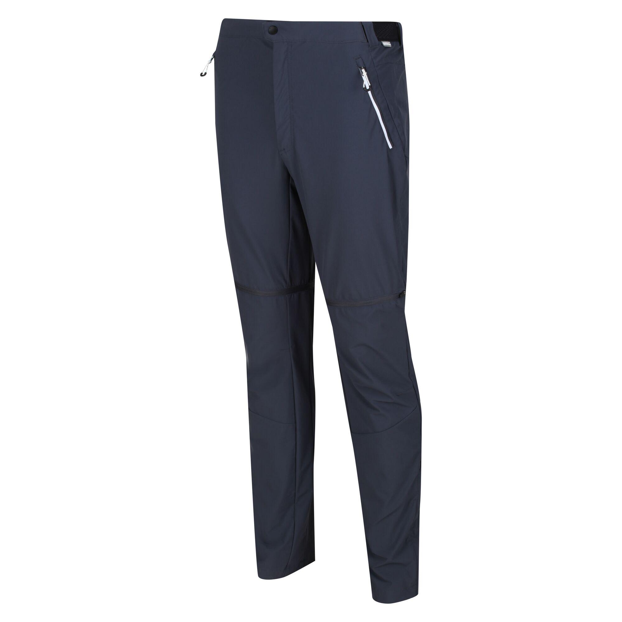 Mountain Zip-Off Men's Hiking Trousers - Grey 1/5