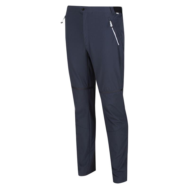 Pantalon de randonnée amovible Regatta Mountain pour homme, gris foncé