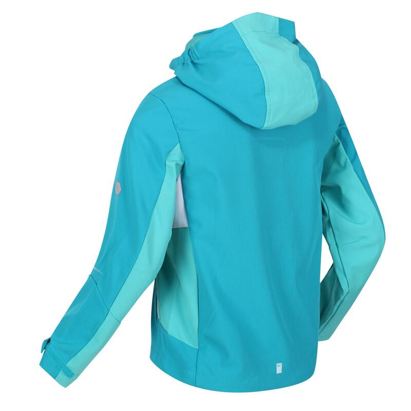 Acidity softshell wandeljas met volledige rits voor kinderen - Blauw