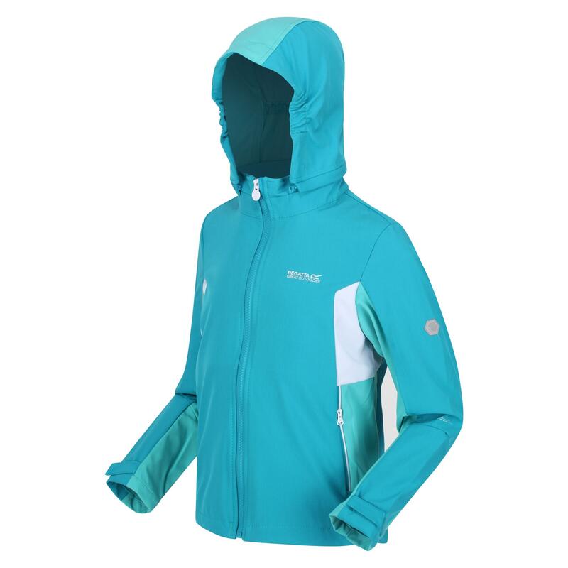 Acidity softshell wandeljas met volledige rits voor kinderen - Blauw