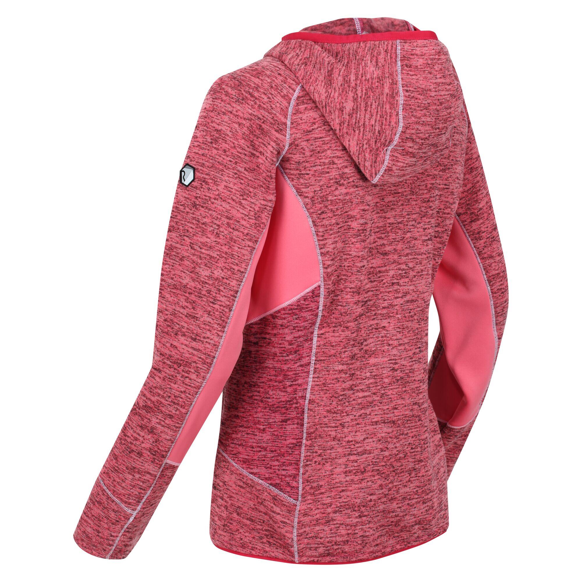 Womens/Ladies Walbury III Full Zip Fleece Jacket (Tropical Pink/Rethink Pink) 3/5