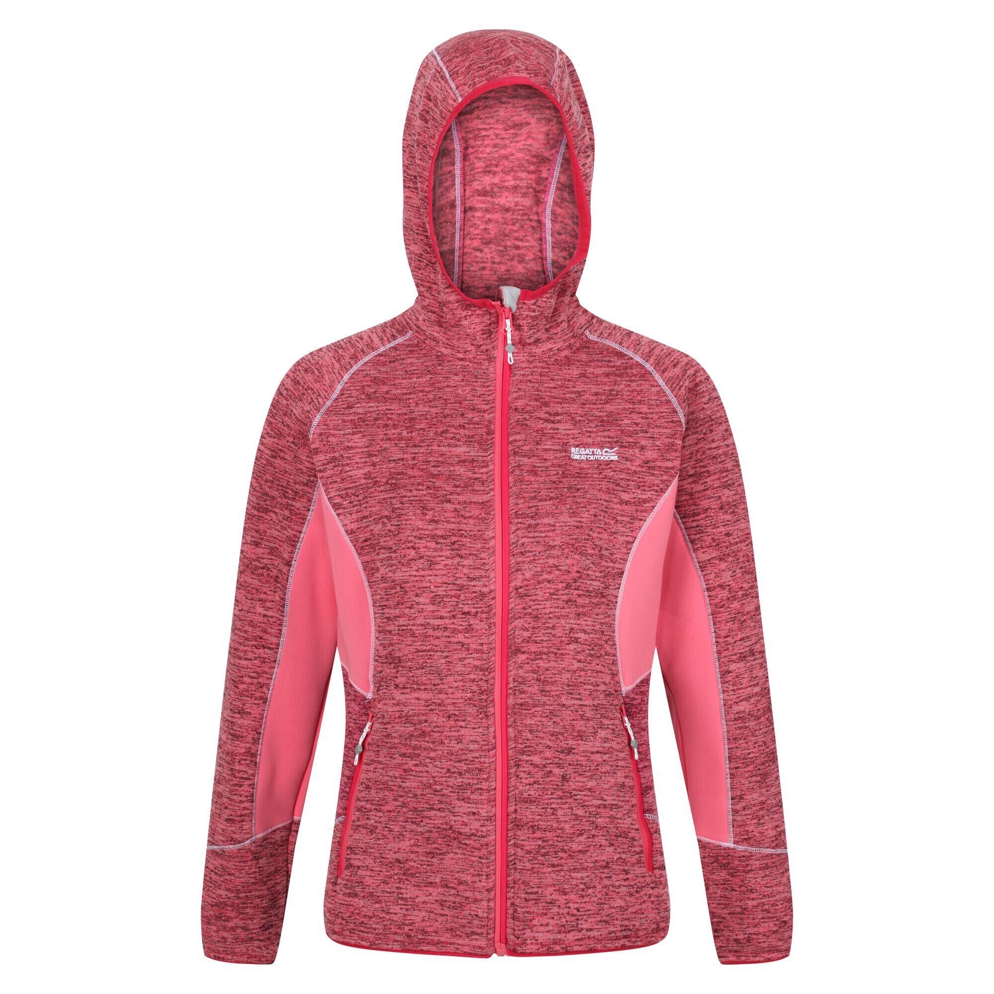 REGATTA Womens/Ladies Walbury III Full Zip Fleece Jacket (Tropical Pink/Rethink Pink)