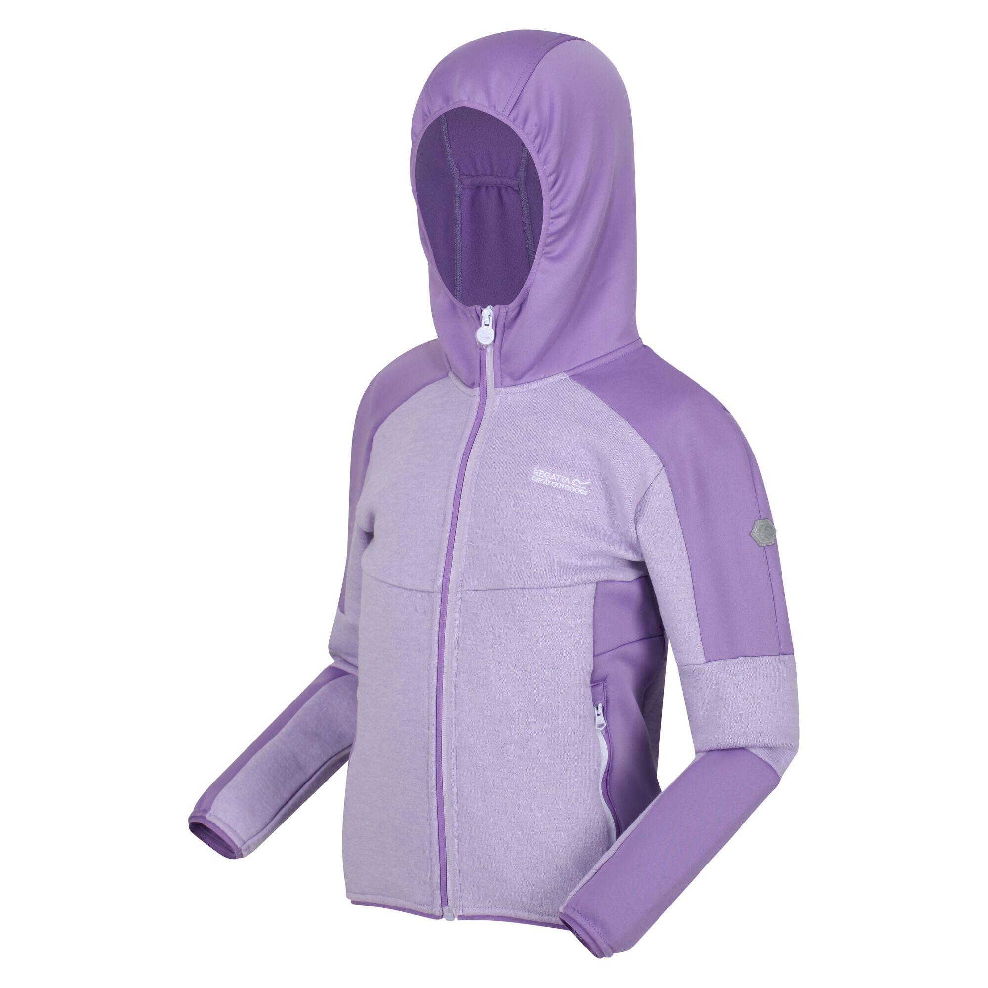 Childrens/Kids Dissolver V Full Zip Fleece Jacket (Pastel Lilac/Light Amethyst) 4/5