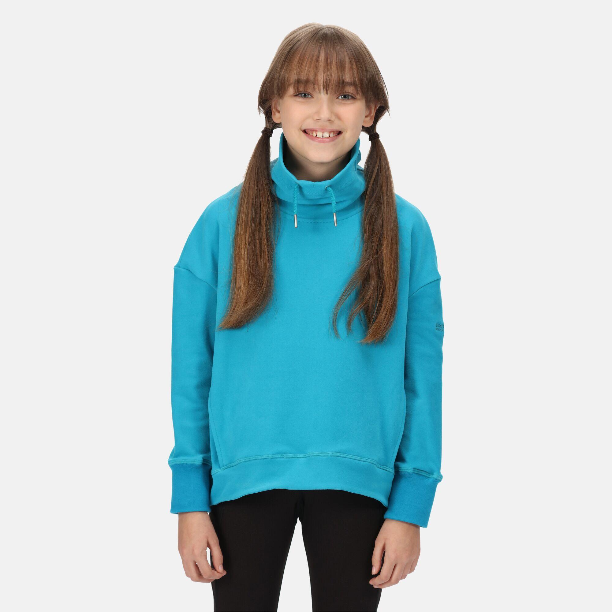 REGATTA Junior Laurden Walking Kids Overhead Fleece - Blue Enamel