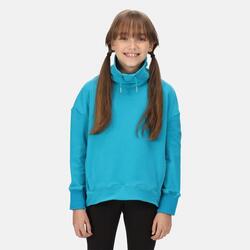 Junior Laurden overhead wandelfleece voor kinderen - Middenturquoise