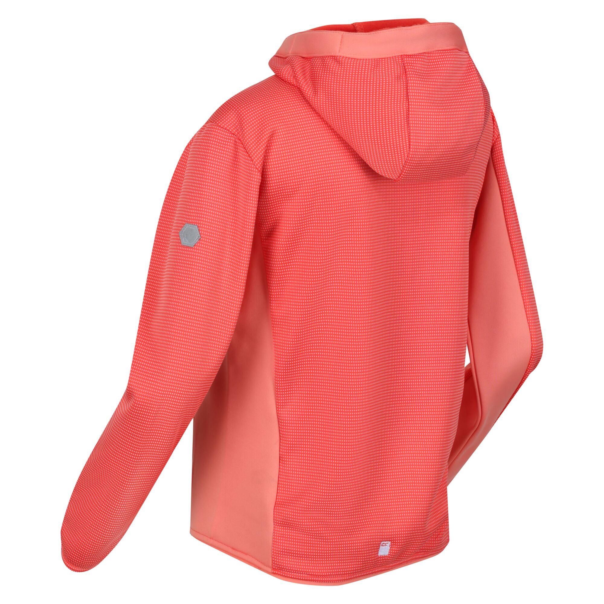 Junior Highton Walking Kids Full Zip Fleece - Neon Peach 5/5