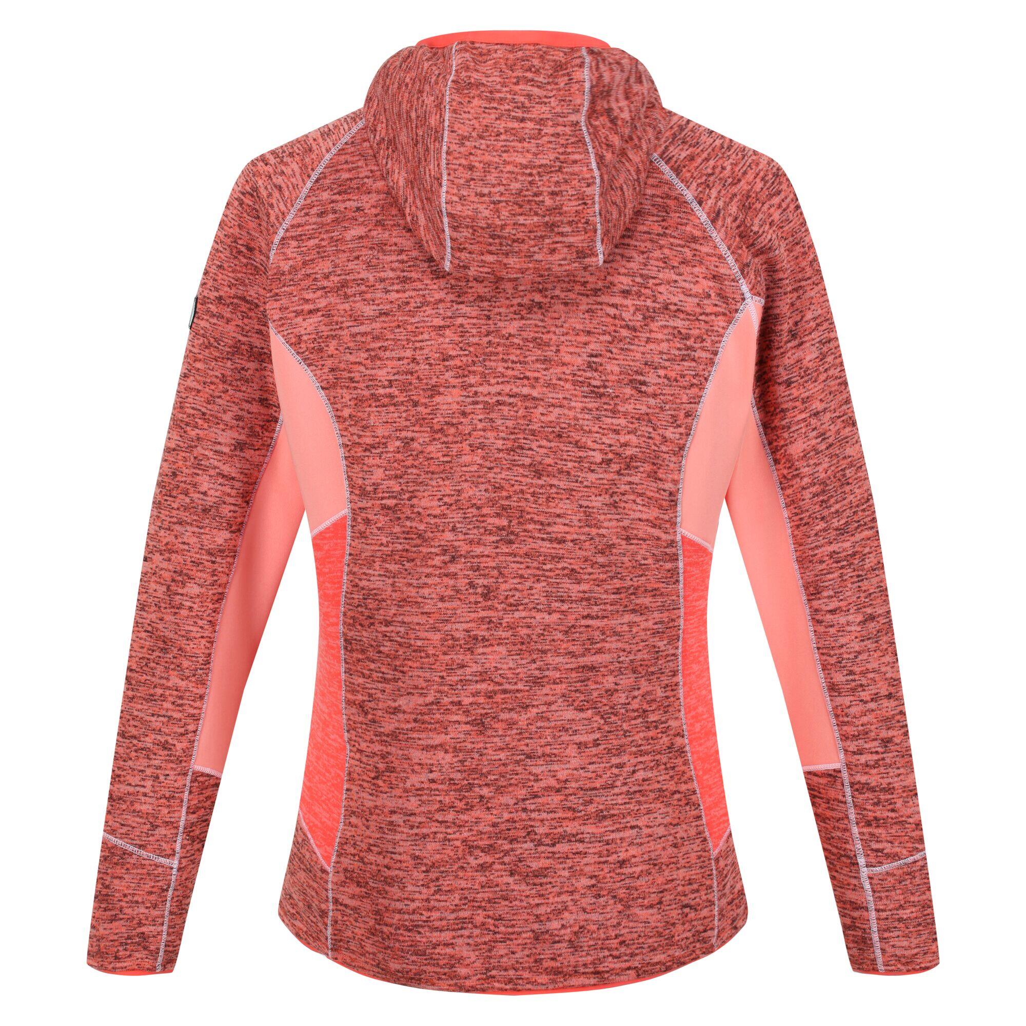 Womens/Ladies Walbury III Full Zip Fleece Jacket (Fusion Coral/Neon Peach) 2/5