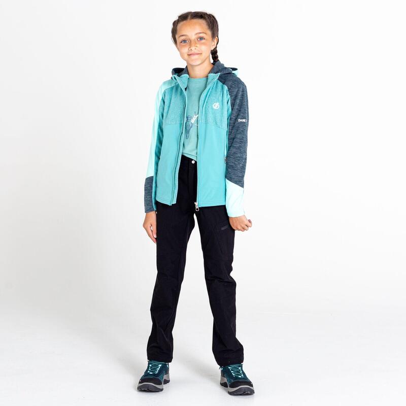 De Hero Core Stretch wandelfleece met volledige rits voor kinderen - Groen