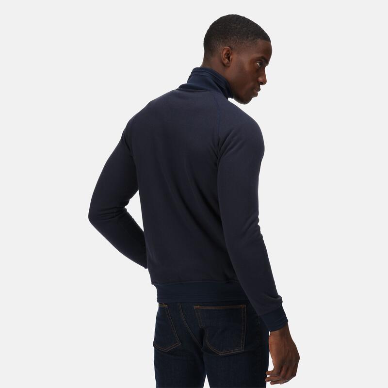 Ivano Pull de marche zippé pour homme - Marine