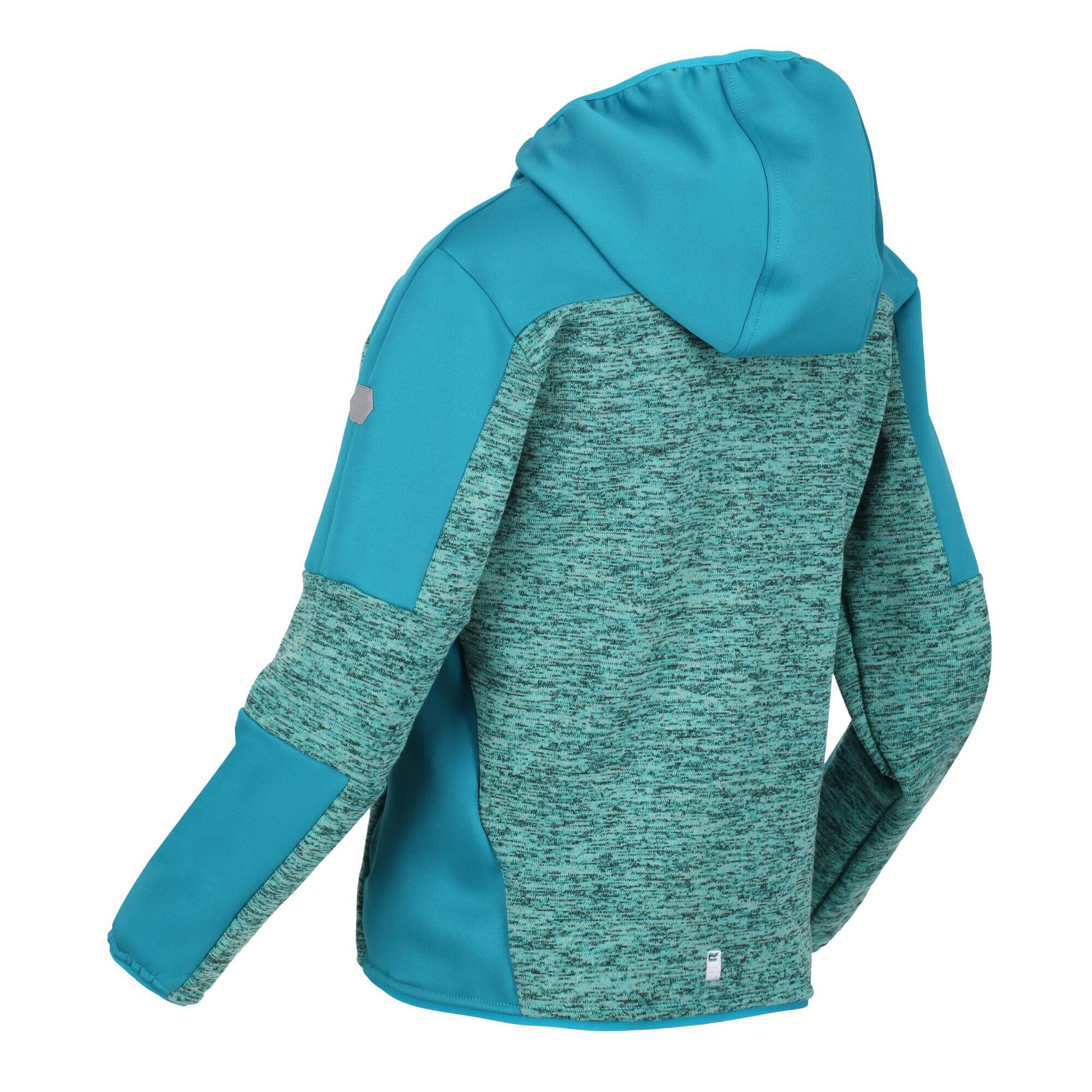 Dissolver V Walking Kids Full Zip Fleece - Turquoise Blue 5/5