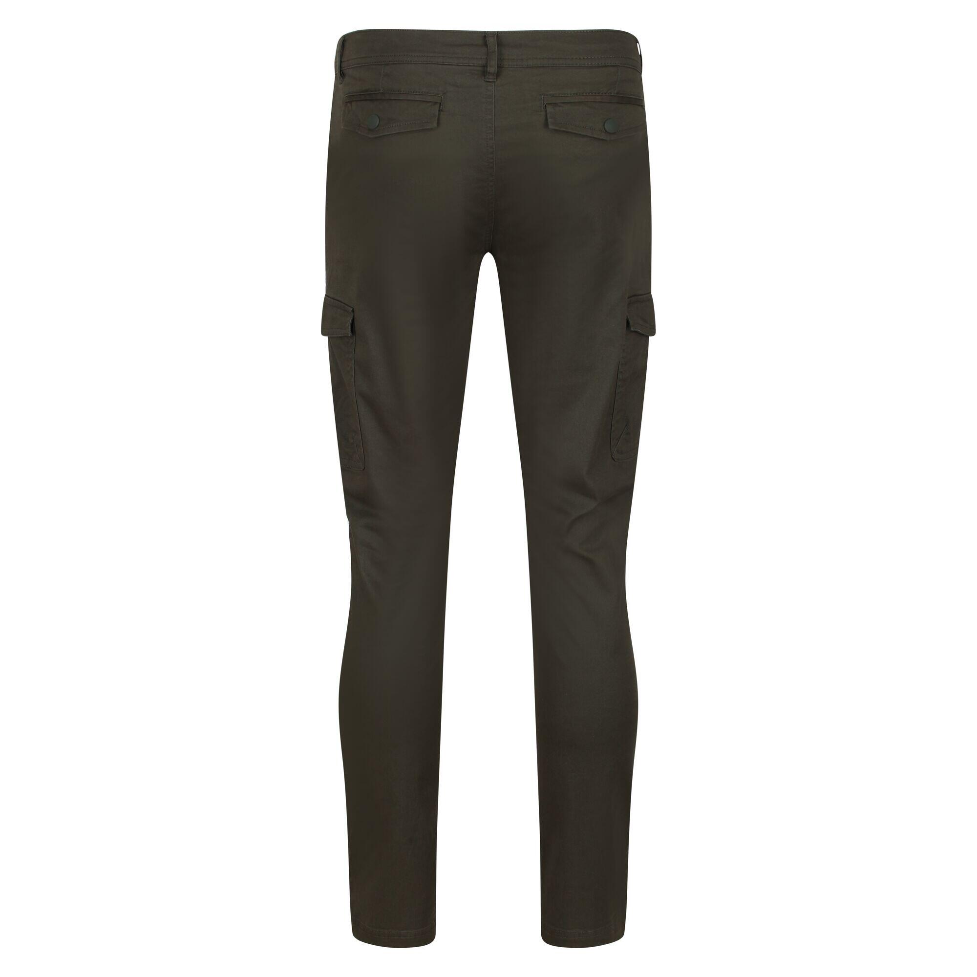 Bryer II Men's Walking Cargo Trousers - Dark Khaki 4/5