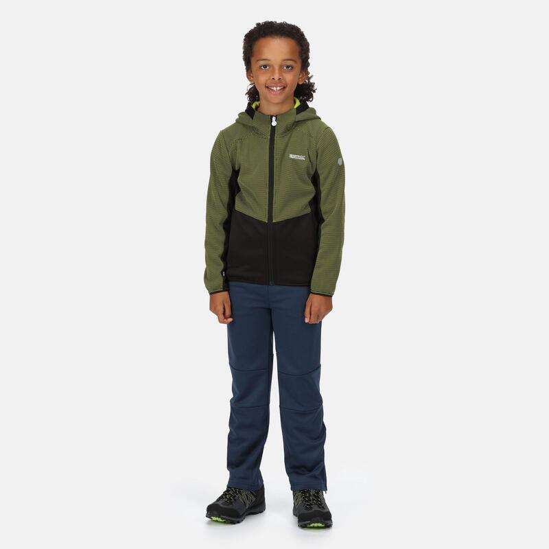 Junior Highton Polaire de marche zippé pour enfant - Vert vif